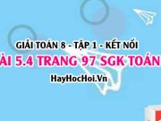 Bài 5.4 SGK Toán 8 tập 1 Kết nối tri thức